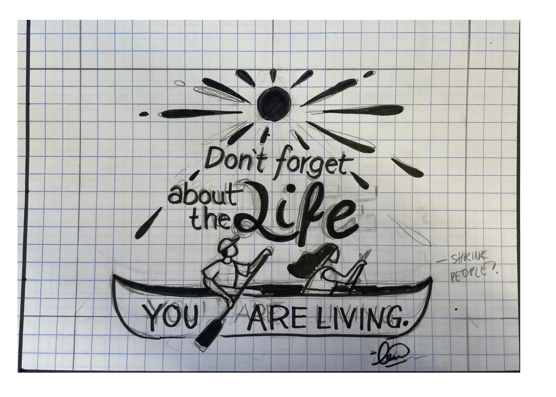 Postcard sketch